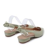  Giày Sling Back Nơ Nữ KP-24 Xanh 