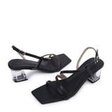  Sandal Cao Gót Nữ Mũi Vuông KP-15 Đen 