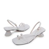  Sandal Cao Gót Xỏ Ngón KP-19 Trắng 