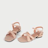  Sandal Cao Gót Nữ MK-02 Kem 