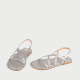  Sandal Đế Thấp A-002 Bạc 