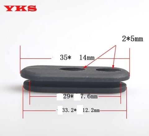  Cao su bịt ống sườn xe đạp Mẫu D ( cặp ) 