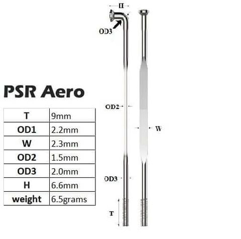  Căm xe đạp lá lúa Pillar PSR Areo 2.0 căm thẳng StraingPull / căm đầu J 