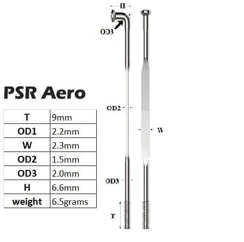Căm xe đạp lá lúa Pillar PSR Areo 2.0 căm thẳng StraingPull / căm đầu J