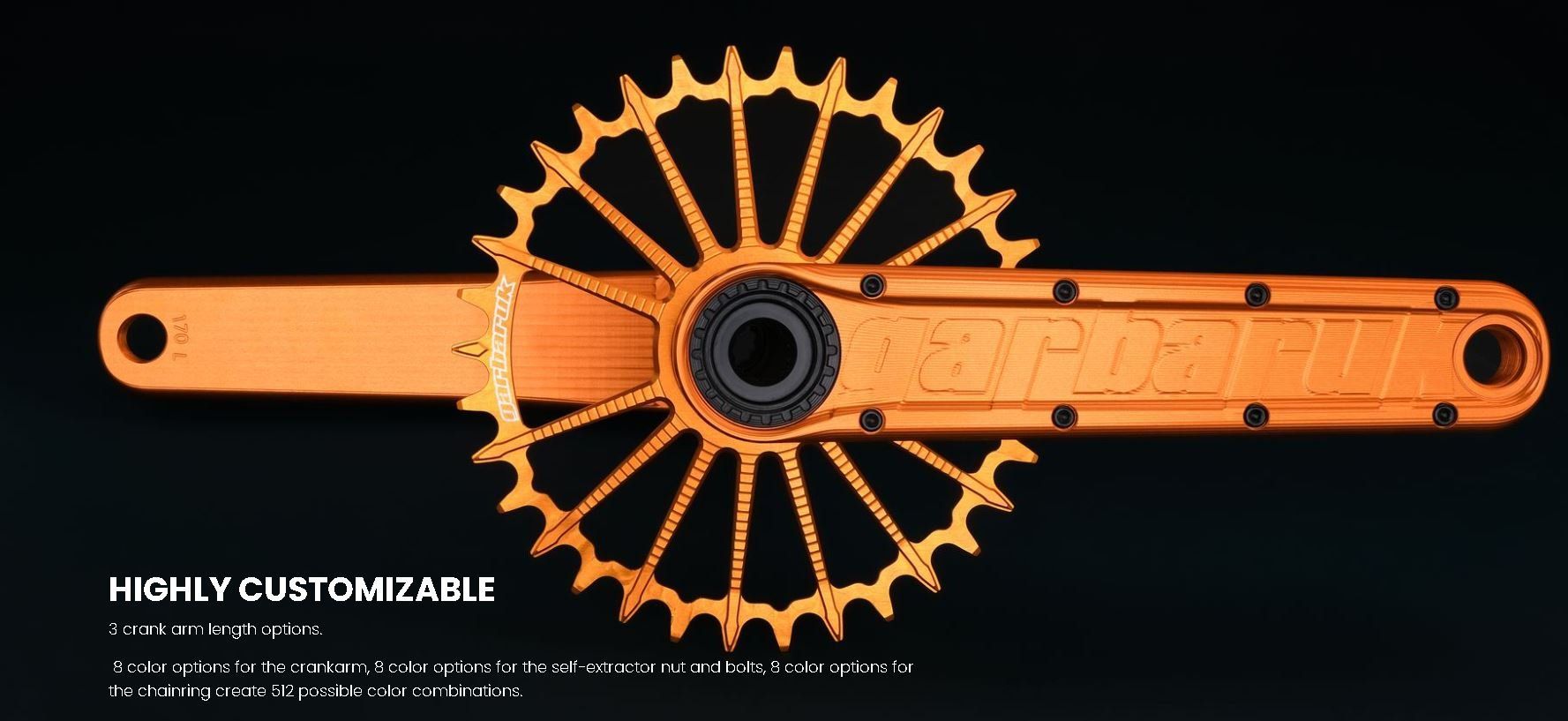 Giò đĩa Garbaruk dành cho xe đạp MTB Enduro 165 / 170 / 175mm GXP