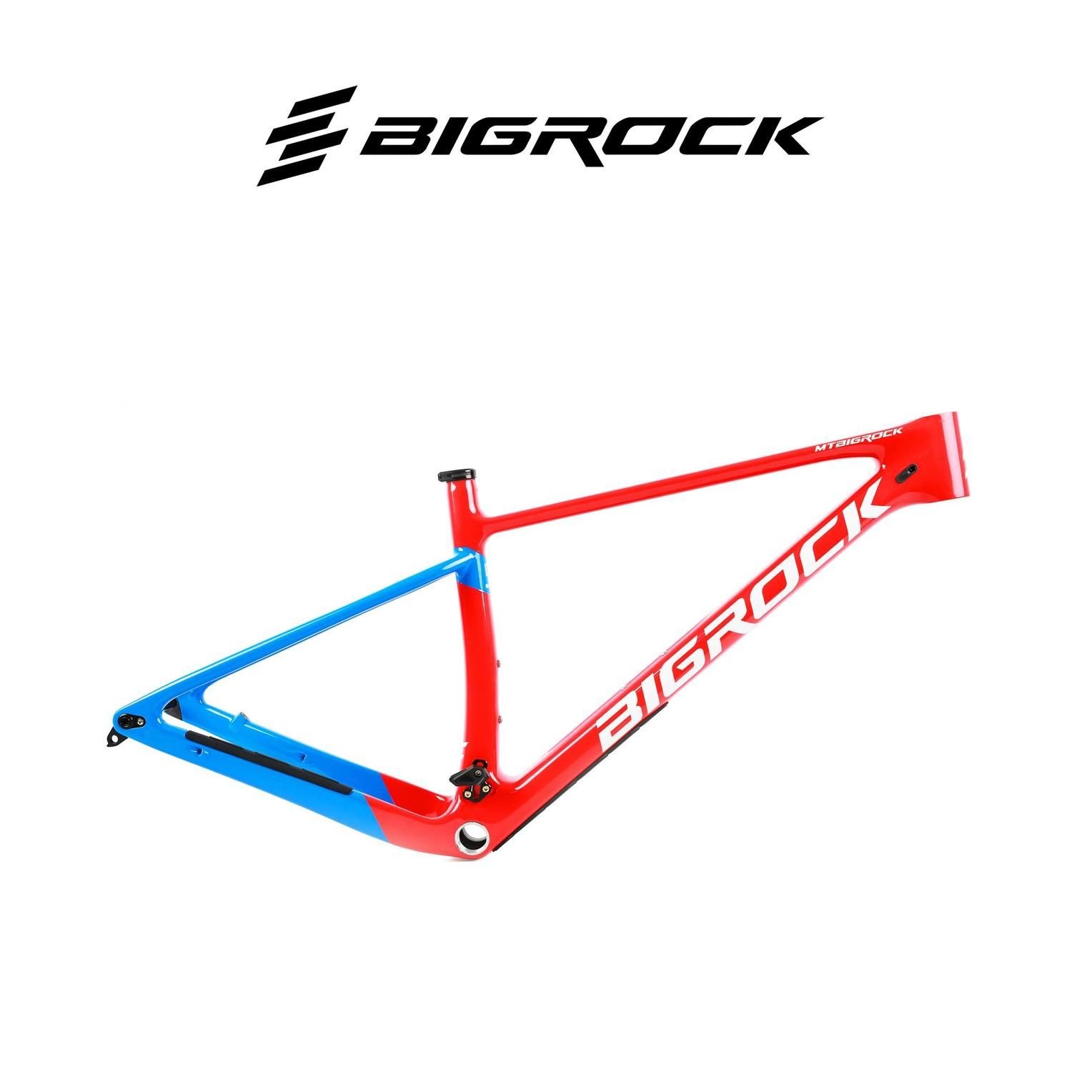 Sườn xe đạp MTB carbon BigRock MT9 2023 29inch Xanh Đỏ