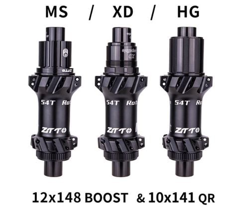  Đùm Xe Đạp ZTTO M1straight-pull Boost 148/141 Ratchet 54T Cối HG/XD/MS 