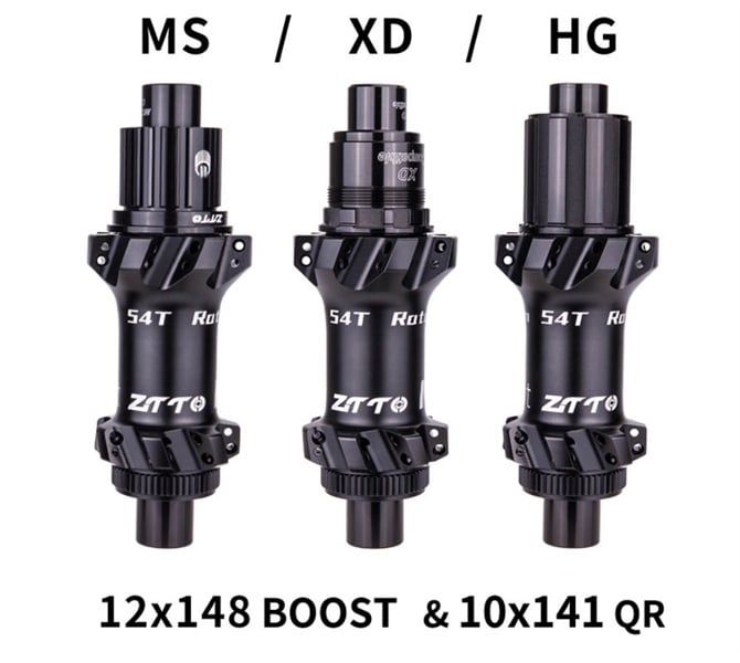 Đùm Xe Đạp ZTTO M1straight-pull Boost 148/141 Ratchet 54T Cối HG/XD/MS