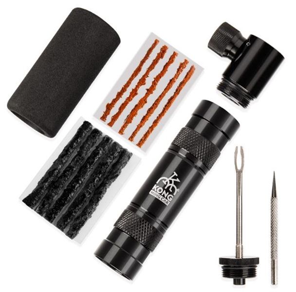 Bộ đầu bơm C02 kèm tool vá vỏ tubeless xe đạp Kong 06B