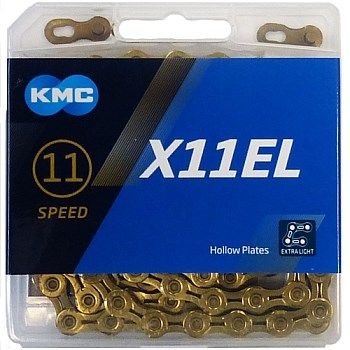 Sên xe đạp KMC 11speed X11EL 118 mắt ( vàng )