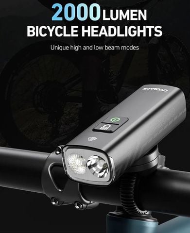  Đèn chiếu sáng xe đạp Cyclami 2000 lumen - 4500mah BR2000 
