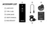 Đèn chiếu sáng xe đạp Cyclami 2000 lumen - 4500mah BR2000
