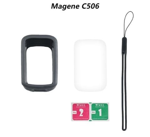  Case cao su kèm kính cường lực / film bảo vệ đồng hồ xe đạp Magene C506 / C506SE 