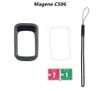 Case cao su kèm kính cường lực / film bảo vệ đồng hồ xe đạp Magene C506 / C506SE