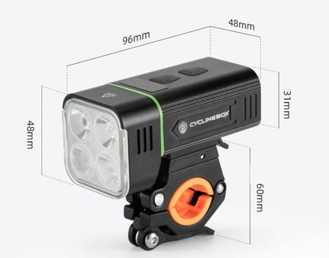  Đèn trước xe đạp CyclingBox L089 1800 Lumen Type C 