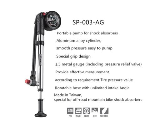  Bơm phuộc xe đạp Beto 3AG 400 PSI 