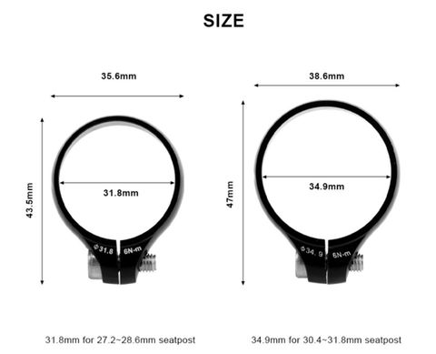  Khóa cốt yên xe đạp RiderAce 31.8 / 34.9 