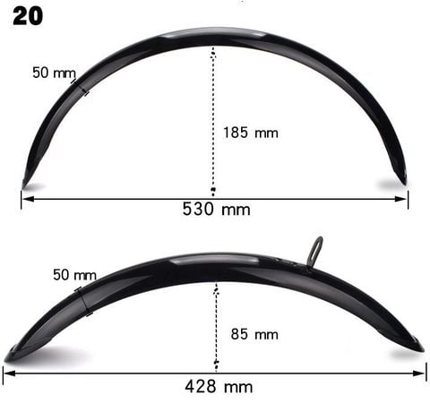  Dè , Chắn Bùn Xe Đạp 20 inch 