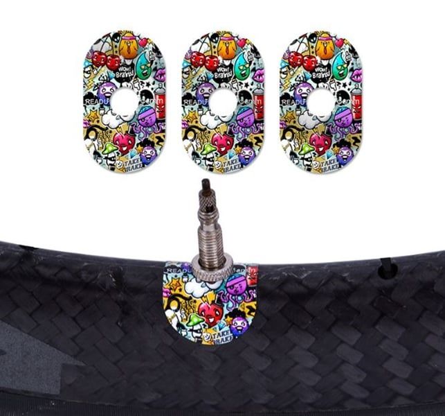 Bộ 3 miếng decal dán van bảo vệ niềng xe đạp DC21