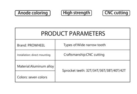  Giò dĩa Single Prowheel 32/34/36/38/40T/42T 170mm / 175mm 