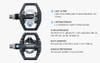 Pedal xe đạp Shimano 1 mặt can 1 mặt phẳng EH500