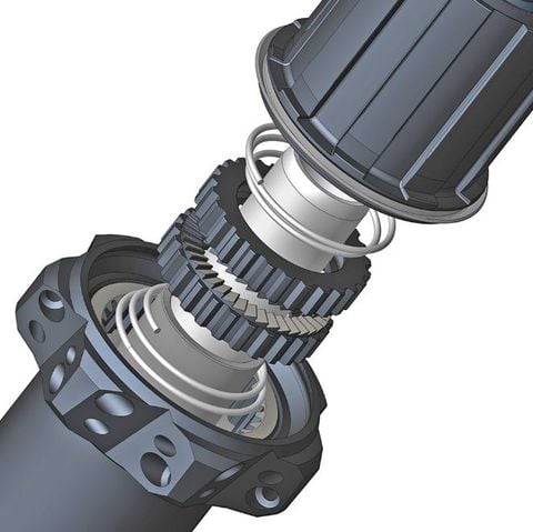  Bộ đùm xe đạp Koozer 350 Ratchet 40T StraingPull Centerlock 28 căm 15x110 12x148 HG / XD / MS 