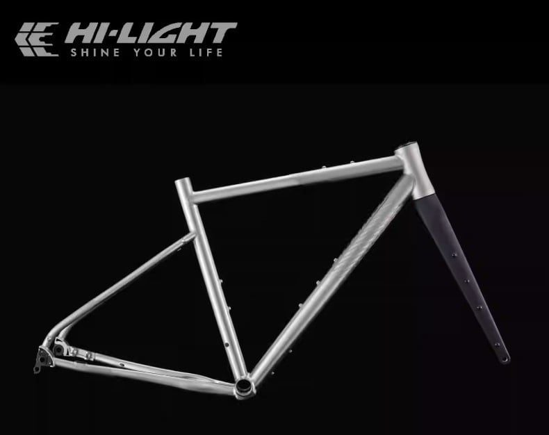 Khung sườn xe đạp titanium Hi Light Gravel G7.2 2024 (Chính hãng, bảo hành 5 năm)