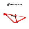 Sườn xe đạp carbon BigRock 2 phuộc full suspension - Đỏ