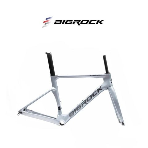  Sườn xe đạp Bigrock Road Aero Carbon - Xám 