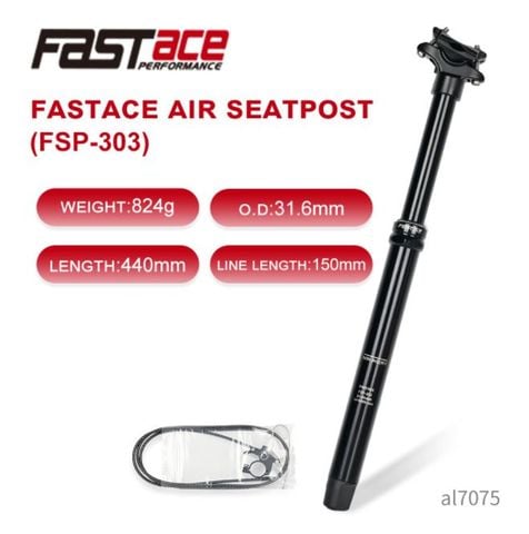  Cốt Yên Xe Đạp Tăng Giảm FastAce FSP 301 30.9 / 31.6 440mm hành trình 125mm 