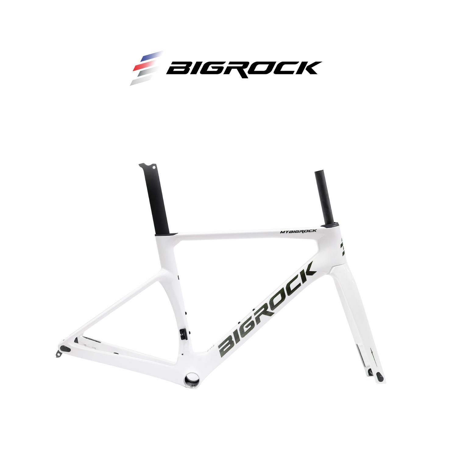 Sườn xe đạp Bigrock Road Aero Carbon - Màu Trắng