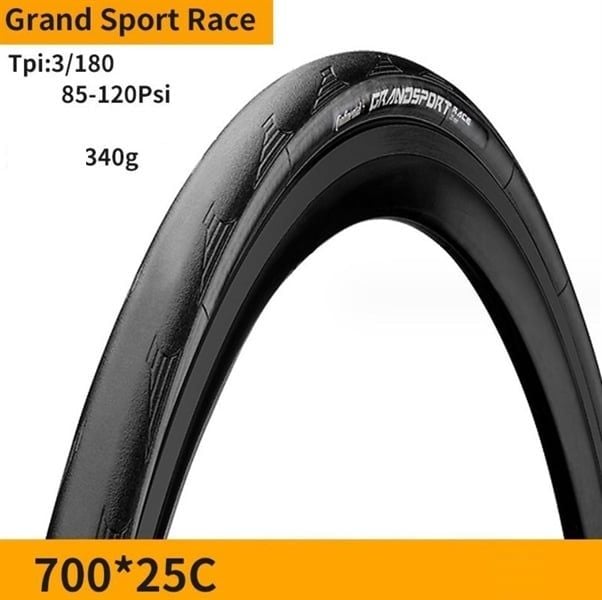 Vỏ xe đạp Continental Grand Sport Race 700 x 23 / 25 / 28 ( Không gấp )