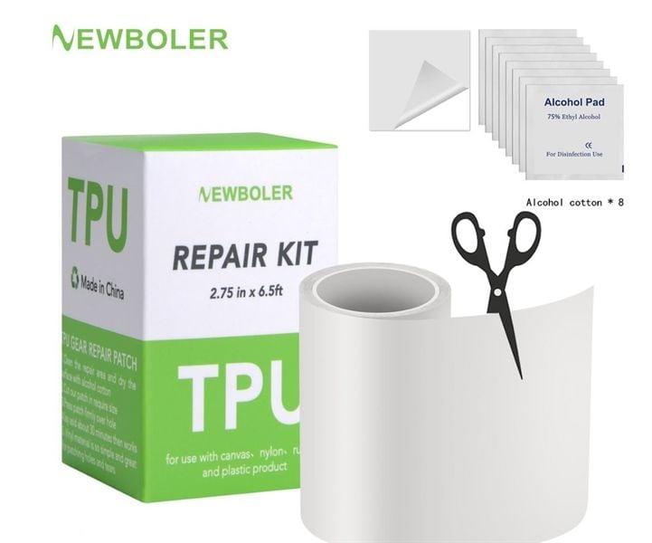Bộ vá TPU đa năng vá lều / áo mưa / Túi xe đạp 7x200cm TL086