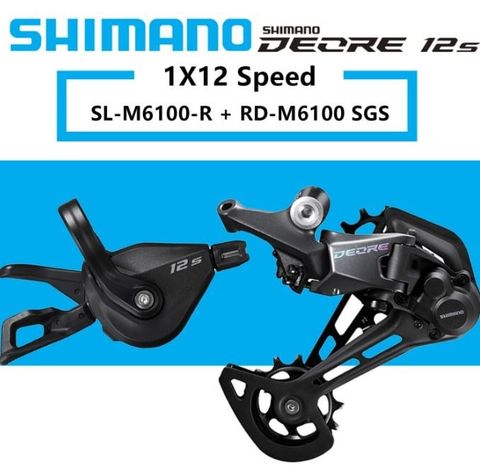  Bộ tay bấm + cùi đề Shimano M6100 12speed 