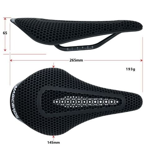  Yên xe đạp carbon 3D MagicBros 193 gram 