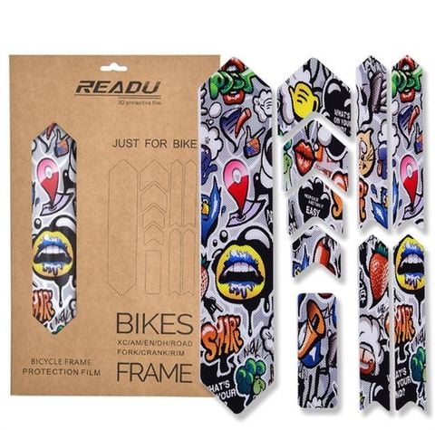  Bộ decal 3 lớp 10 miếng bảo vệ xe DC02A 