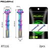 Bộ 2 Ốc dầu titanium Risk cho heo dầu thắng dĩa xe đạp Shimano RT116
