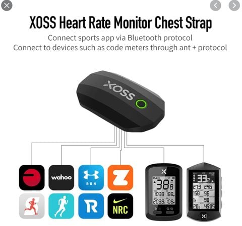  Cảm biến đo nhịp tim XOSS đeo ngực 