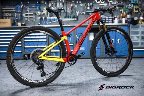  Xe đạp MTB Bigrock 29 inch Đỏ - Vàng 
