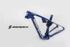 Sườn xe đạp carbon BigRock 2 phuộc full suspension - Xanh Dương