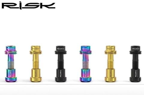  Bộ 2 ốc potang xe đạp titan dành cho potang carbon Risk RT111 M5x18 / M5x20mm 