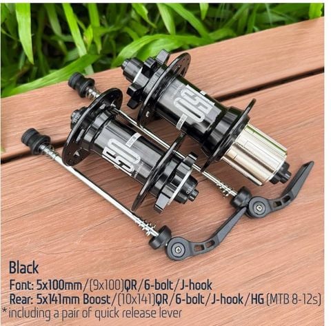  Bộ đùm xe đạp Koozer 150 9x100 / 10x135 32 căm cối HG thép 