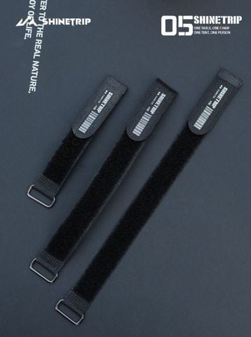  Bộ 2 dây dán Velcro đa năng dã ngoại móc thép ShineTrip 18 / 25 / 30 / 50cm 