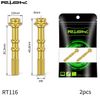 Bộ 2 Ốc dầu titanium Risk cho heo dầu thắng dĩa xe đạp Shimano RT116