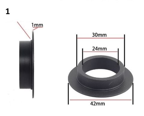 Seal nhựa thay thế cho trục giữa xe đạp 24mm / 29mm 