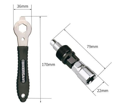  Bộ tool tháo trục giữa cốt vuông BT015T 