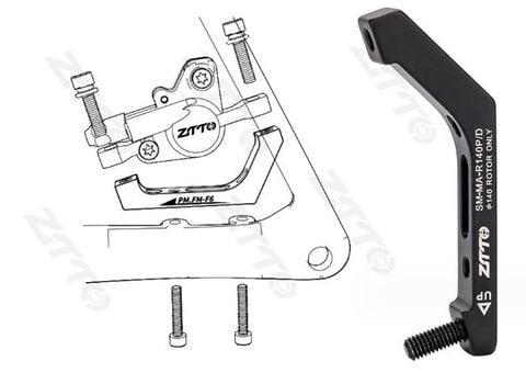  Cầu Thắng Dĩa Xe Đạp FlatMount To PostMount 140 / 160mm 