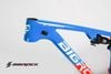 Sườn xe đạp carbon BigRock 2 phuộc full suspension - Xanh - Đỏ