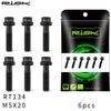Bộ ốc 6 titan xe đạp gắn potang M5x20 Risk RT134