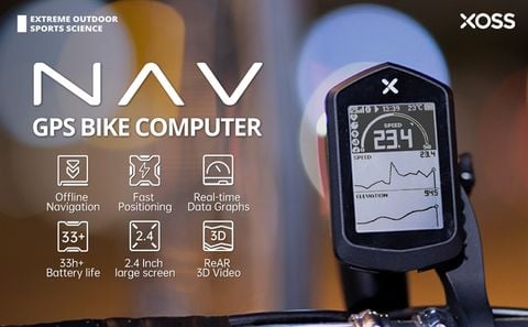  Đồng hồ tốc độ xe đạp GPS có dẫn đường XOSS NAV 